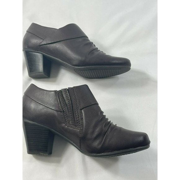 Bare Traps Ankle Booties Brown Side Zipper "Margie" Size 6.5 M Boots Classy Chic - Picture 5 of 10